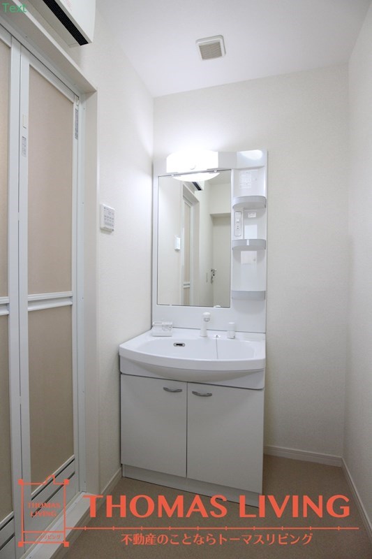 洗面設備　実際の写真は準備中の為、同物件の別の間取りのお部屋でご参考下