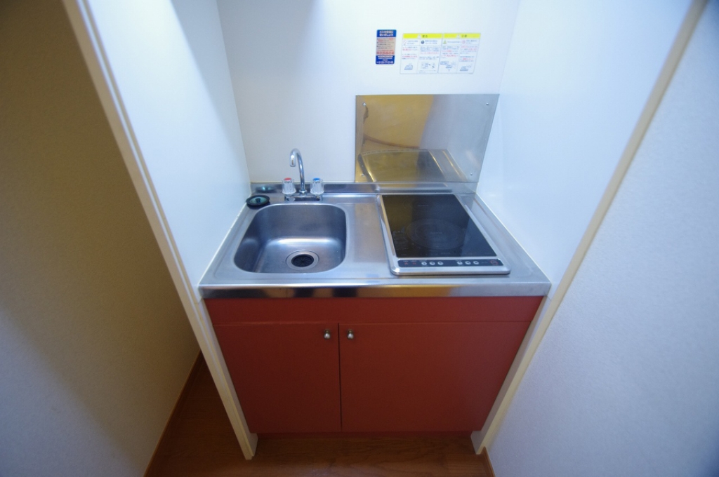 キッチン　２口コンロ設置済