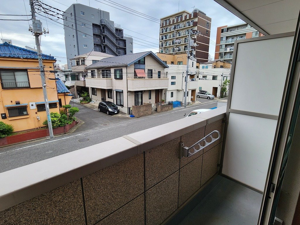 バルコニー　西向きバルコニー　前面棟なし静かな住環境