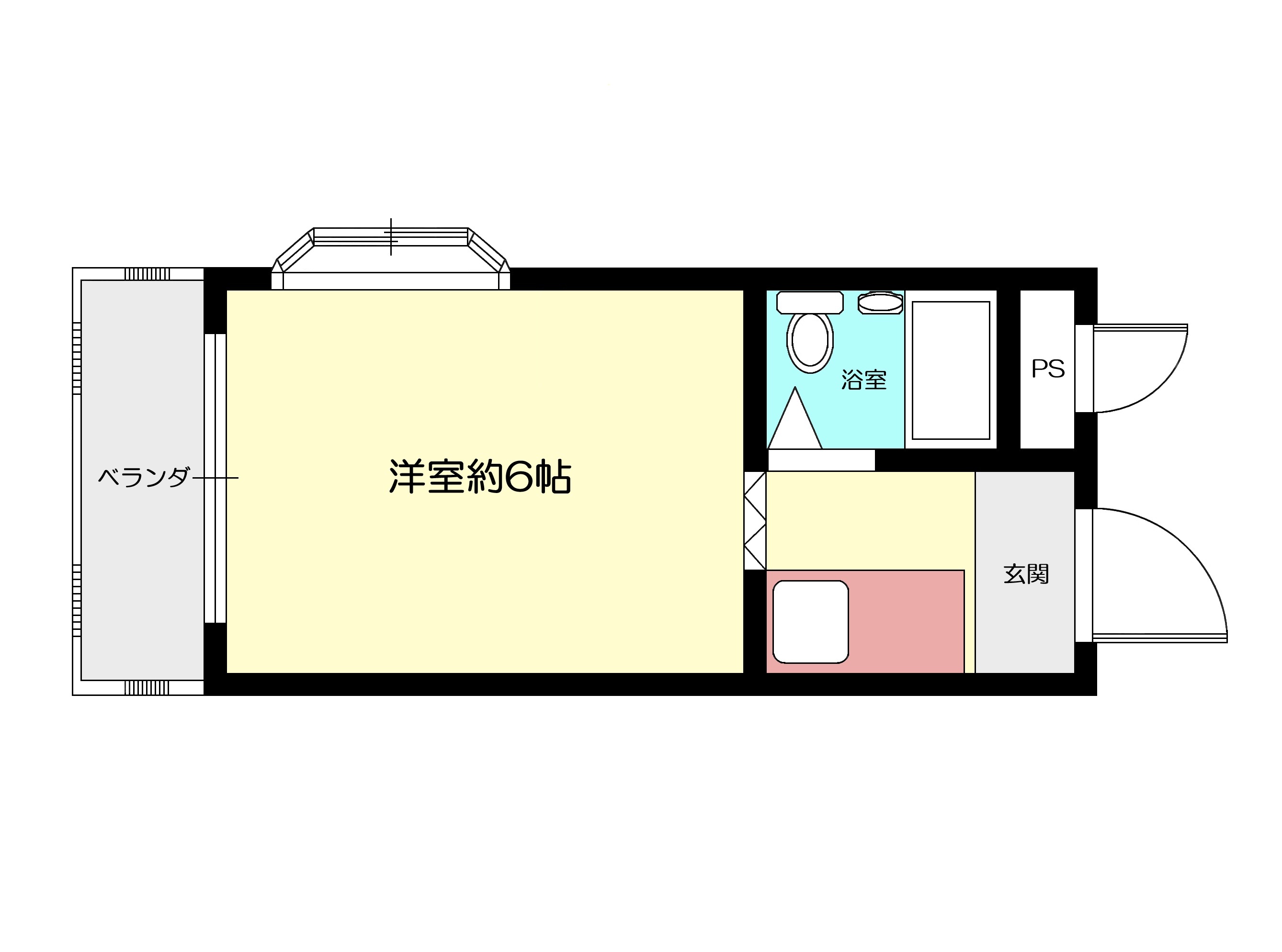 川村ハイツの間取り写真
