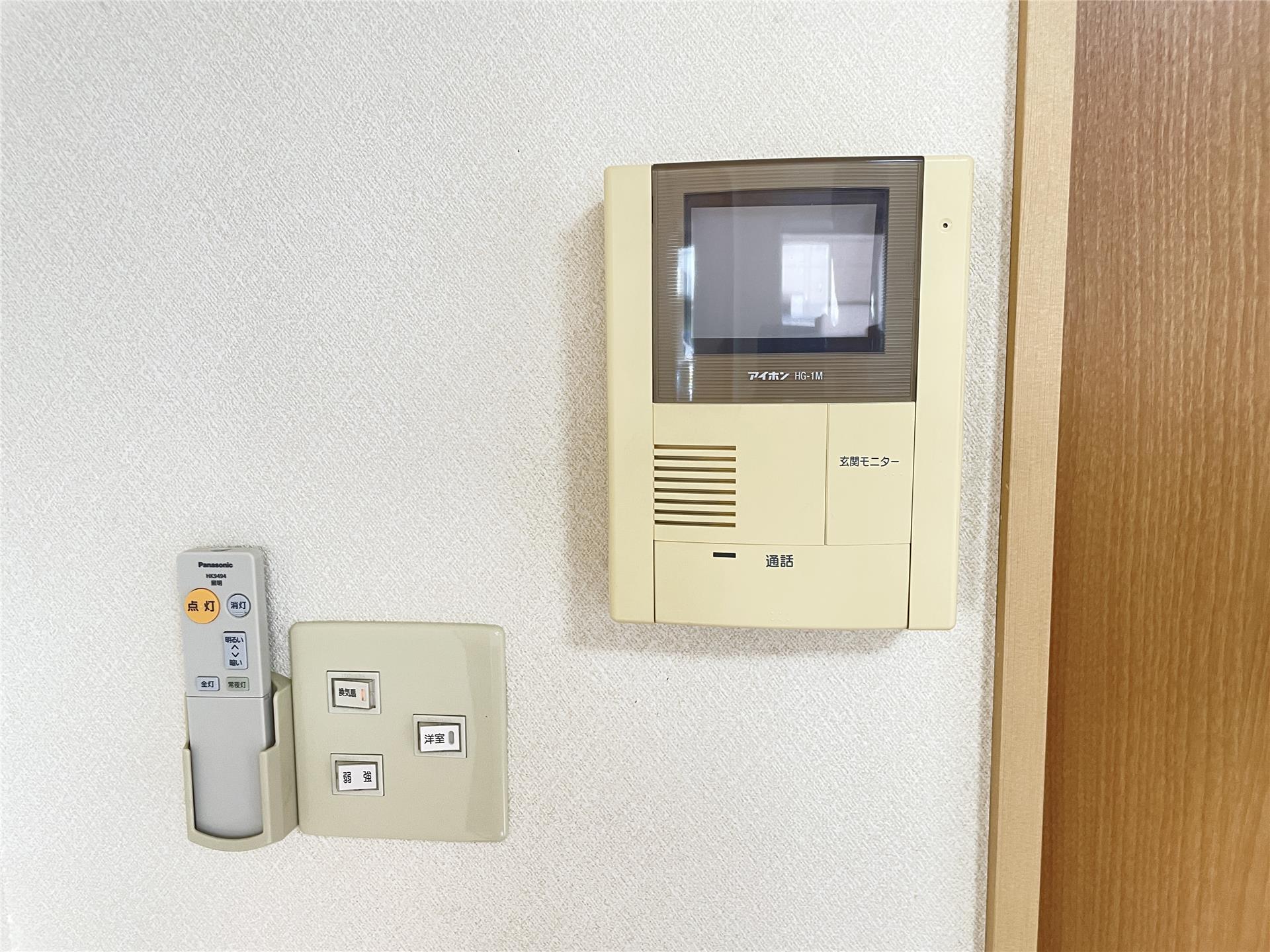セキュリティ　来客にも安心のTVモニター付きです♪