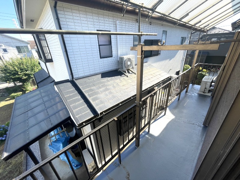 バルコニー　リフォーム施工中