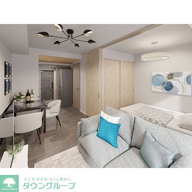 居室・リビング　【家具・調度品等はCG 加工です。実際の賃貸住居 には含ま…