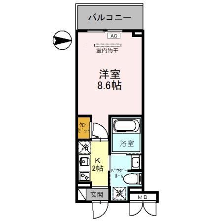 M’sマンション長栄寺の間取り写真