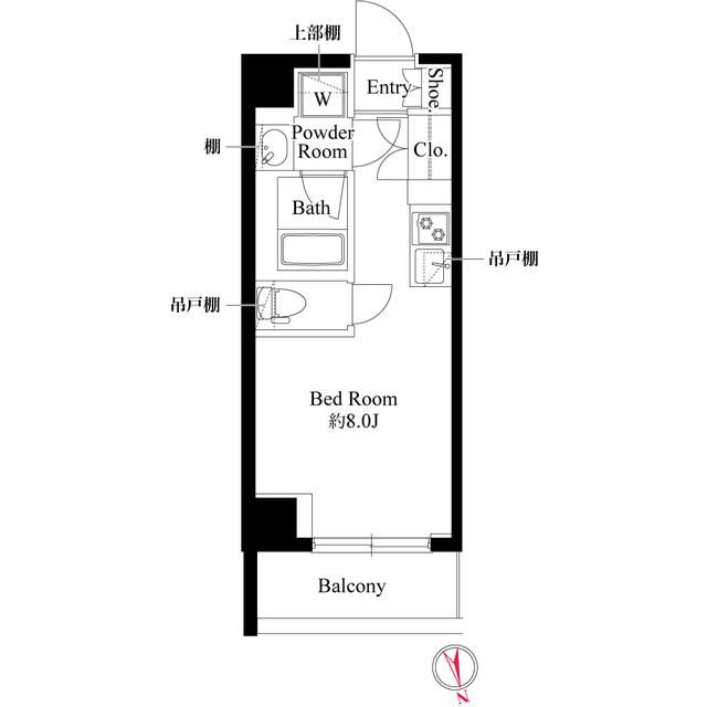 京急本線 日ノ出町駅 徒歩12分 7階建 築4年の間取り写真