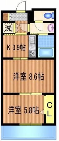 ＪＲ中央線 四ツ谷駅 徒歩12分 4階建 築19年の間取り写真