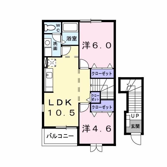 クレストール・ローゼの間取り写真