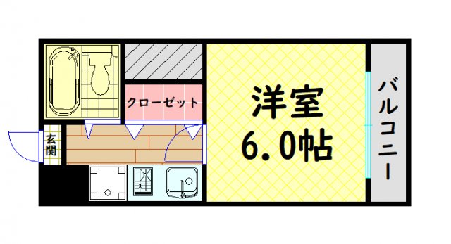 ライズ芦原橋の間取り写真