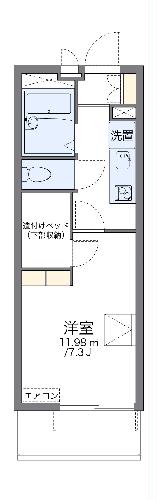 レオパレスエスエイチIIの間取り