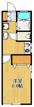 横浜市港北区綱島西のアパートの間取り