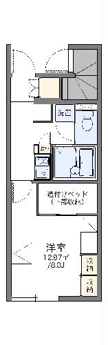 レオパレスヴェルディの間取り