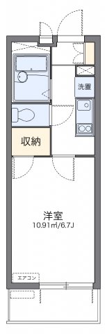 アズール新都心の間取り