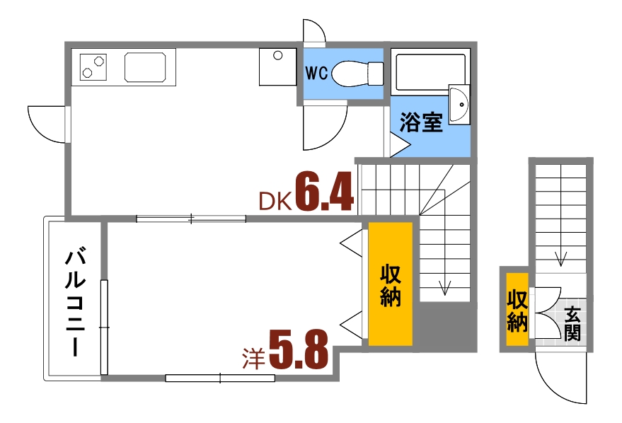 K’ｓ船越の間取り