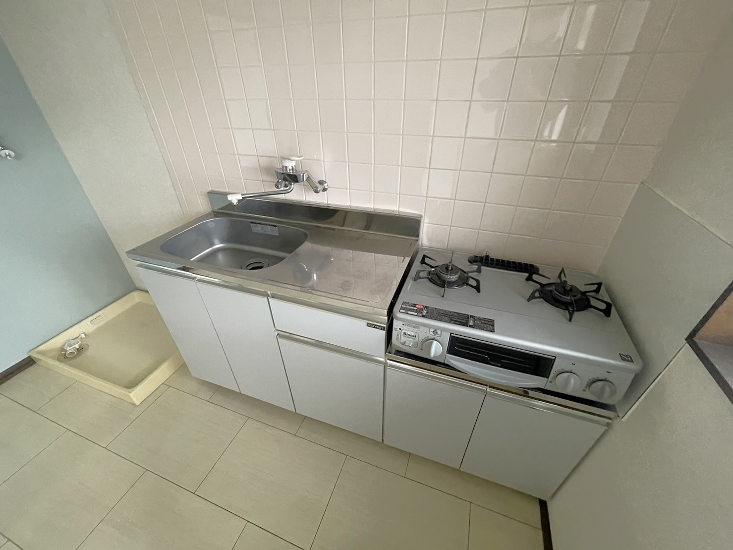 キッチン　単身向けでもしっかりキッチン・ガスコンロ付き