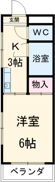 愛知県名古屋市南区堤町５（アパート）の賃貸物件の間取り