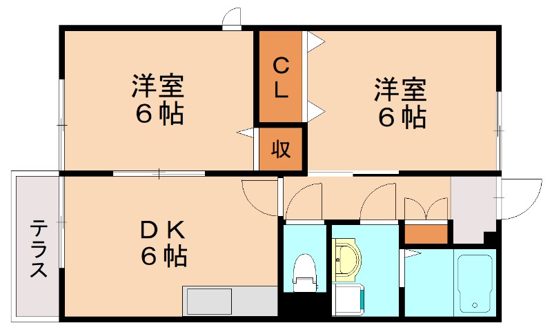 エスポワール築城D_間取り_0