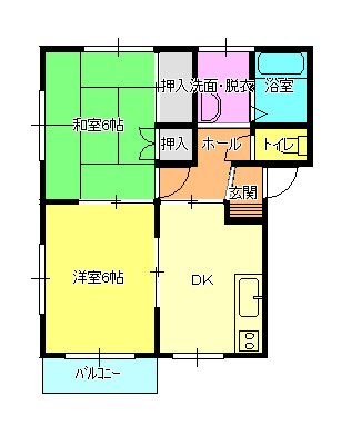 新潟県新潟市東区もえぎ野２（アパート）の賃貸物件の間取り