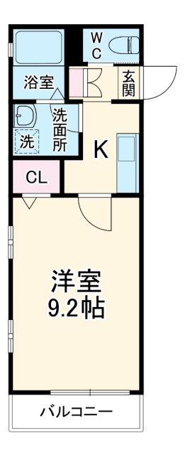 豊川市国府町のアパートの間取り