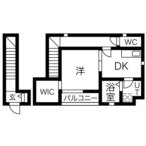 三木市府内のアパートの間取り