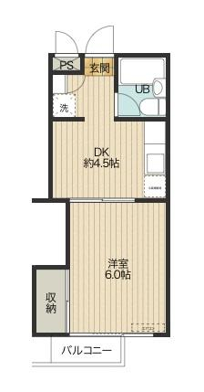 昭島市拝島町のマンションの間取り