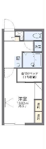 宜野湾市長田のマンションの間取り