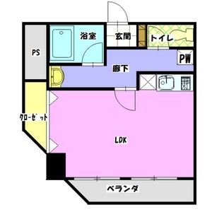 名古屋市昭和区隼人町のマンションの間取り