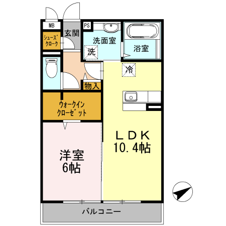 アルシオーネコート　Aの間取り