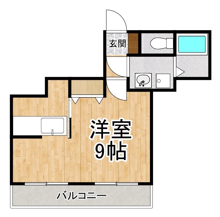 大津市中央のマンションの間取り