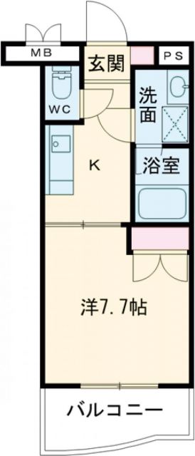 伊勢崎市山王町のマンションの間取り