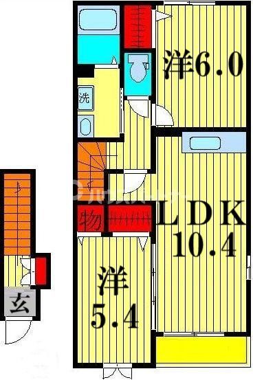 【イーストヒルIVの間取り】