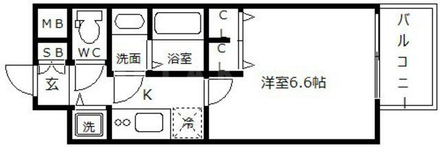 【プレサンス京町堀ノースの間取り】