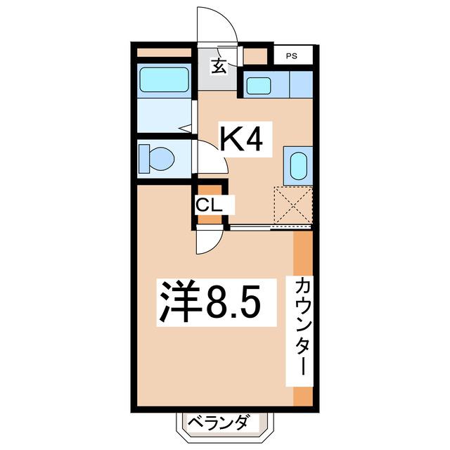 コーポフレンズ8の間取り