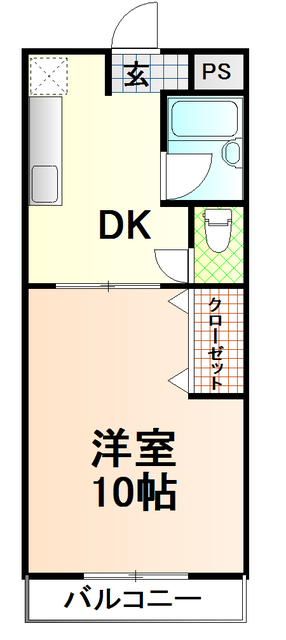 富士市今泉のマンションの間取り