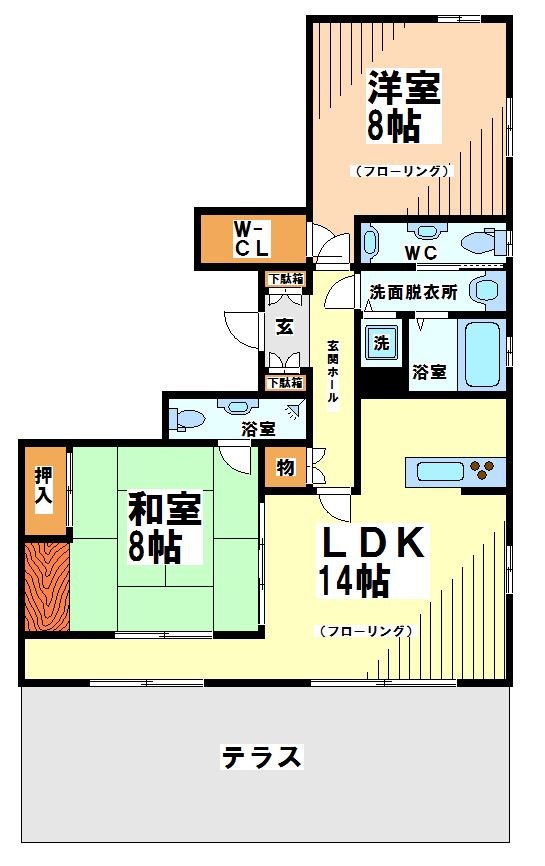 世田谷区代田のマンションの間取り