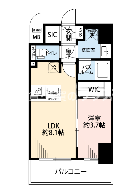 レオンコンフォート難波クレアの間取り