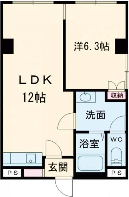 カサドール駅前の間取り