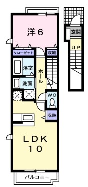 ドミールパストラル Dの間取り