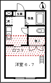 プリンスコート上余田Aの間取り