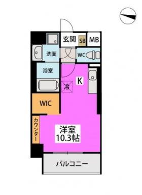 福岡市西区福重のマンションの間取り