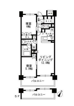 シャンピアグランデ深沢の間取り