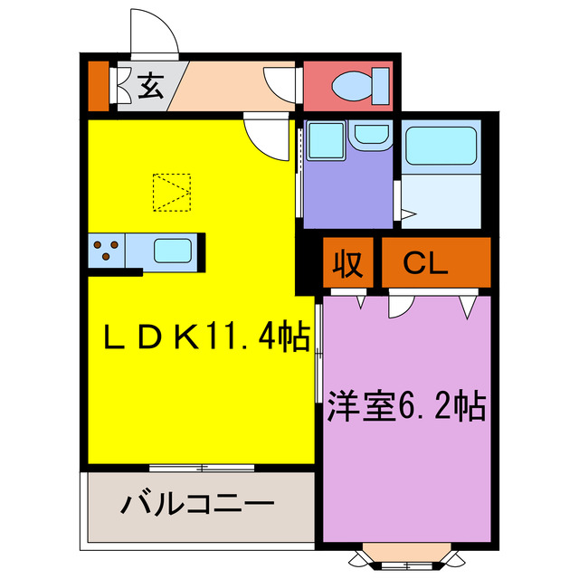 カルムリー福崎ＢＣの間取り