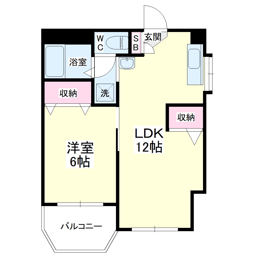 野中第３マンションの間取り