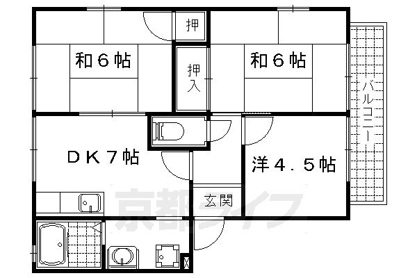 ラテール音羽　Ｃ棟の間取り