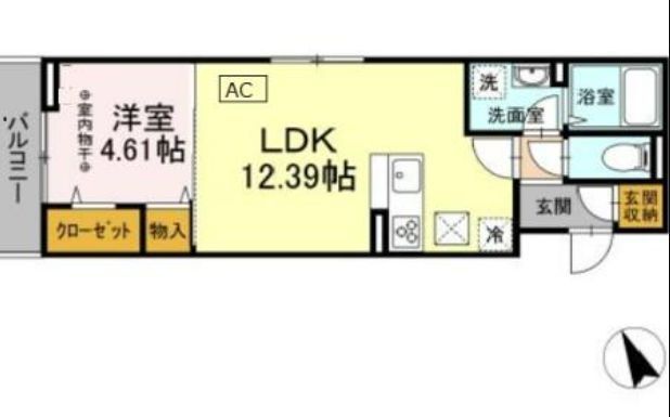 ドゥ　フルールの間取り