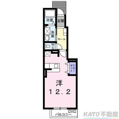 町田市大蔵町のアパートの間取り