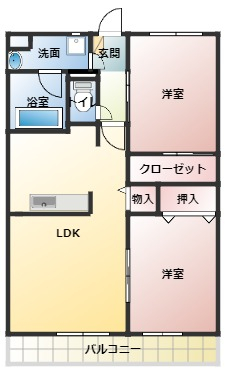 ハピネス25の間取り