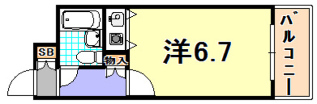 朝日プラザアルファポート神戸の間取り