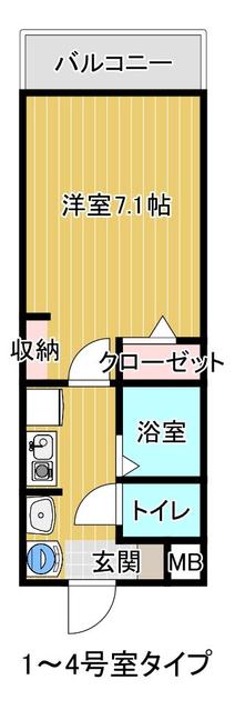 ラクール九大学研都市IIの間取り