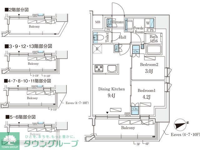 文京区湯島のマンションの間取り