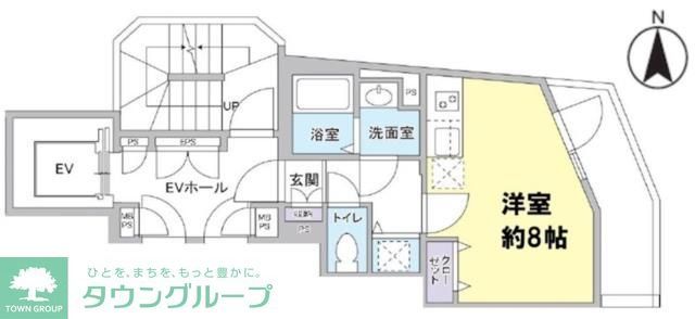 荒川区荒川のマンションの間取り